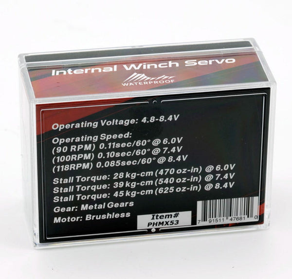 Powerhobby MX53 Internal Spool Metal Gear Brushless Winch Servo