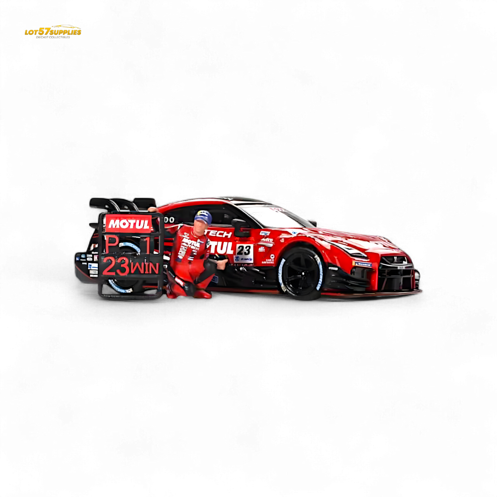 Mini-GT Nissan GT-R Nismo #23 "MOTUL AUTECH GT-T 2021" w/ Figure #875 1:64
