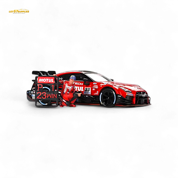 Mini-GT Nissan GT-R Nismo #23 "MOTUL AUTECH GT-T 2021" w/ Figure #875 1:64