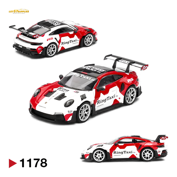 (Pre-Order) Mini GT Porsche 911 GT3 RS Weissach RingTaxi 1:64