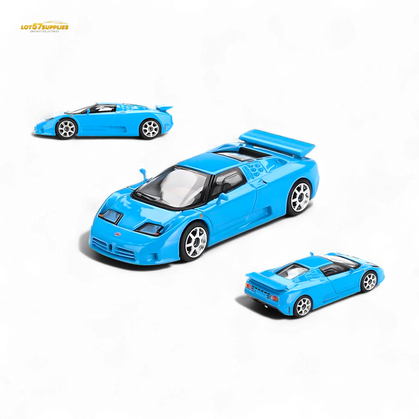 Mini-GT Bugatti EB110 Super Sport Blu Bugatti #890 1:64