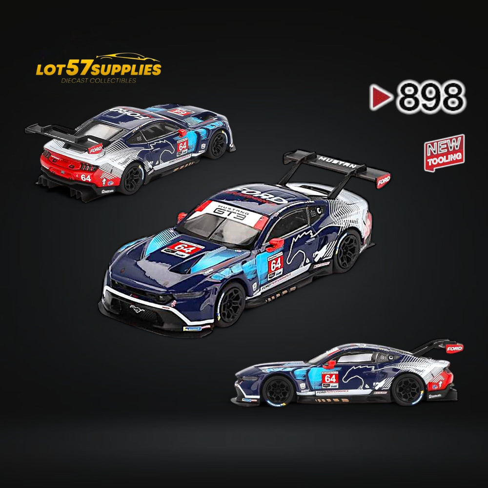(Pre-Order) Mini-GT Ford Mustang GT3 #64 FMM 2024 IMSA Daytona 24 Hrs #898 1:64