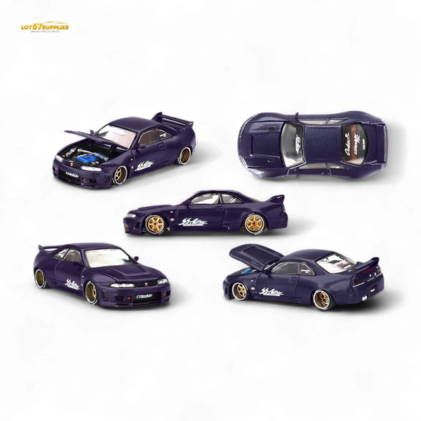 Mini GT x Kaido House Nissan Skyline GT-R (R33) Purple Active Carbon R V2 1:64 KHMG163