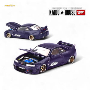 Mini GT x Kaido House Nissan Skyline GT-R (R33) Purple Active Carbon R V2 1:64 KHMG163