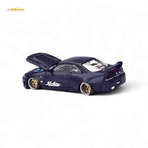 Mini GT x Kaido House Nissan Skyline GT-R (R33) Purple Active Carbon R V2 1:64 KHMG163