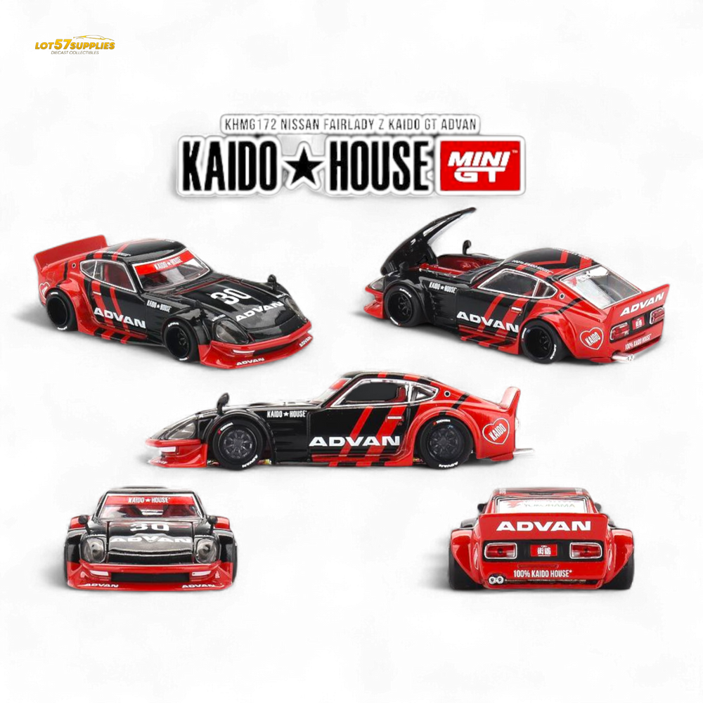 Mini GT x Kaido House Nissan Fairlady Z Kaido GT ADVAN Livery 1:64 KHMG172