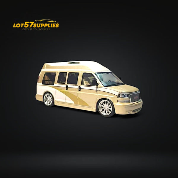 GOC GMC Savana Champagne Gold Edition 1:64 - Limited to 450 Pcs