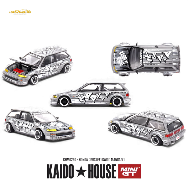 (Pre-Order) Mini GT x Kaido House Honda Civic EF Kaido Manga V1 1:64