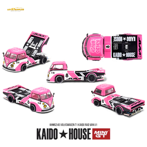 (Pre-Order) Mini GT x Kaido House Volkswagen T1 Pink 1:64