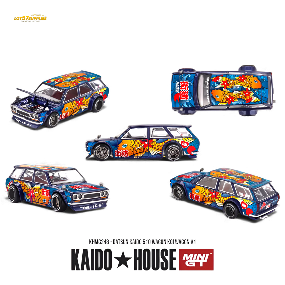 (Pre-Order) Mini GT x Kaido House Datsun 510 Wagon Koi V1 1:64