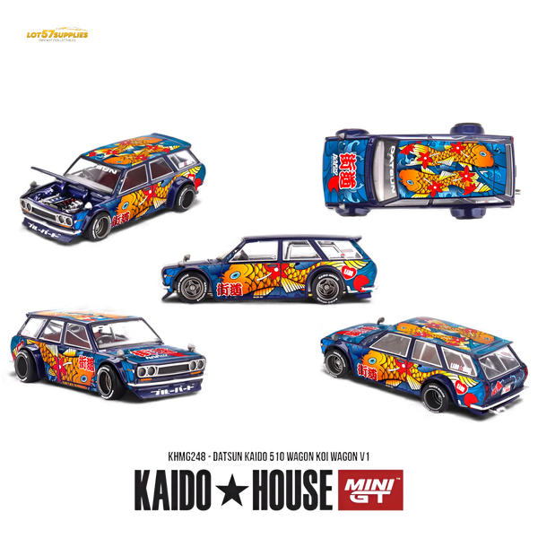 (Pre-Order) Mini GT x Kaido House Datsun 510 Wagon Koi V1 1:64