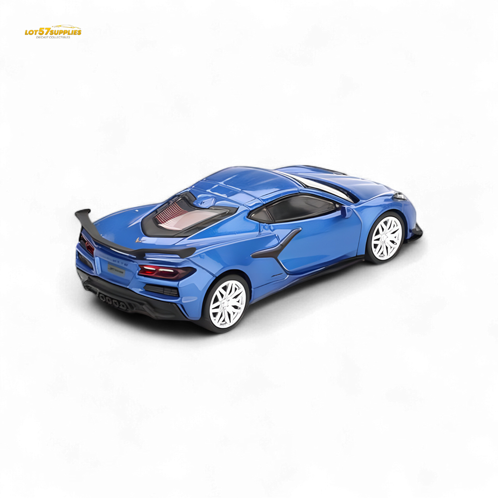 Mini-GT Chevrolet Corvette Z06 2023 Elkhart Lake Blue Metallic #892 1:64