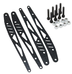 Powerhobby Axial RBX10 RYFT Carbon Fiber Rear Arm Linkage Guard Link Reinforce Plate