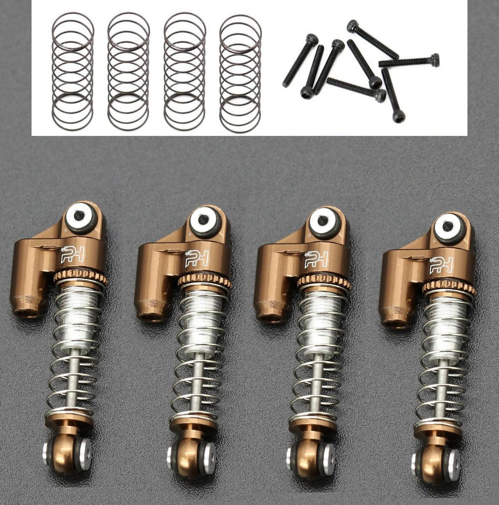 Powerhobby Axial SCX24 C10 JLU Jeep Betty Aluminum Shocks Copper