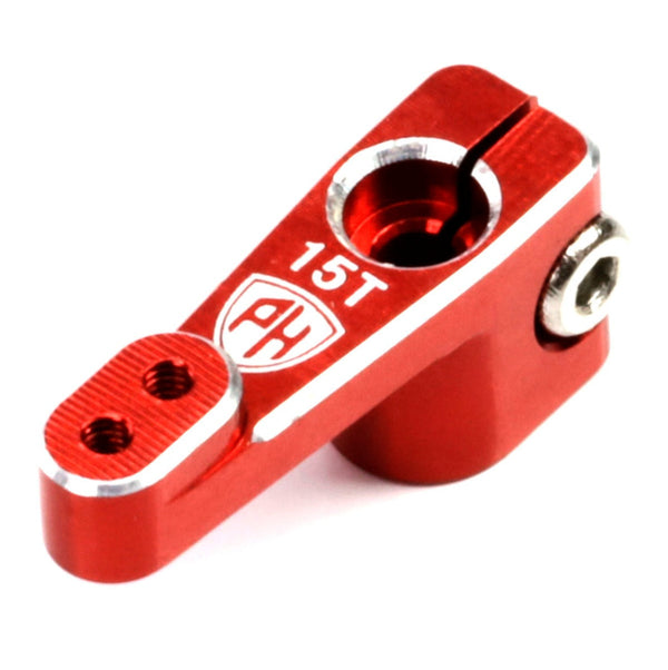 Powerhobby Aluminum 15T Emax Servo Horn For Axial SCX24 Jeep C10 Red