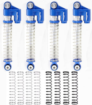 Powerhobby Axial SCX24 Aluminum Threaded Long Travel Shocks Micro Crawler Blue