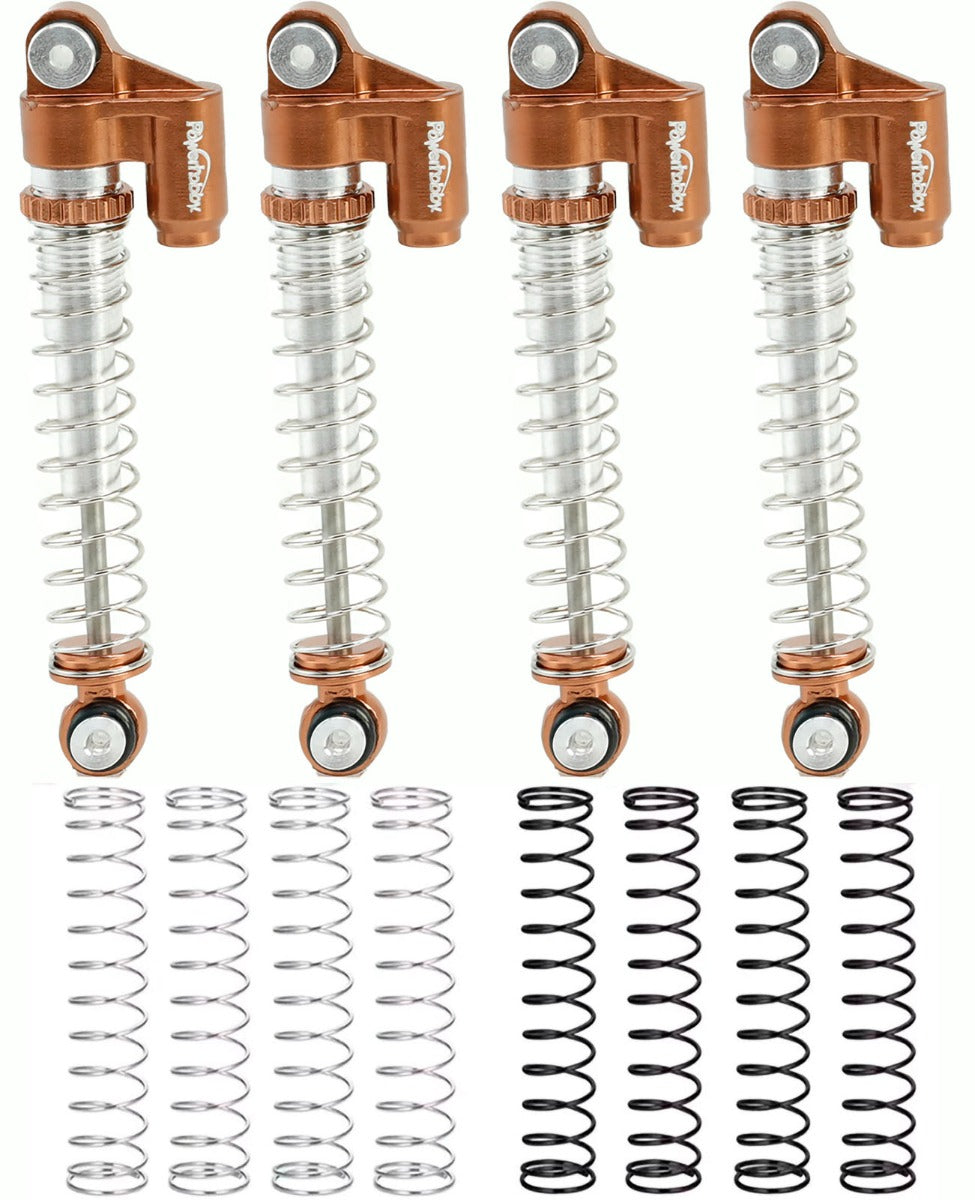 Powerhobby Aluminum 48mm Long Travel Shocks Axial SCX24 Jeep Bronco Crawler