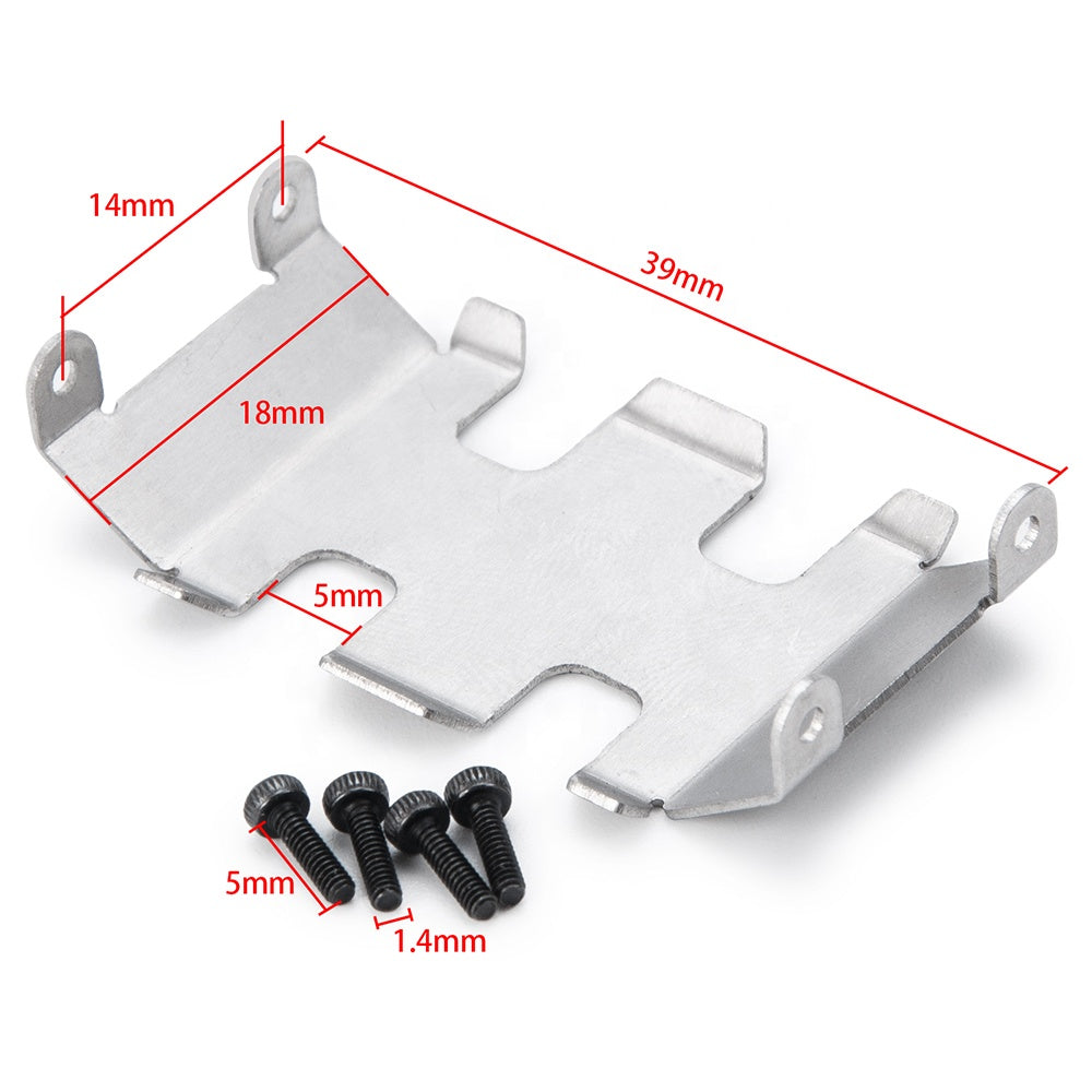 Powerhobby SCX24 Jeep C10 Bronco Aluminum Chassis Protection Skid Plate