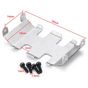 Powerhobby SCX24 Jeep C10 Bronco Aluminum Chassis Protection Skid Plate