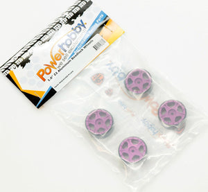 Powerhobby Z2 1.0" Aluminum Beadlock Crawler Wheels Purple 1/24 Axial SCX24 C10