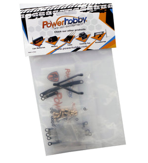 Powerhobby BRASS Suspension Links Steering Rod Tie 133.7mm SCX24 C10 Jeep