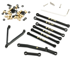 Powerhobby BRASS Suspension Links Steering Rod Tie 133.7mm SCX24 C10 Jeep