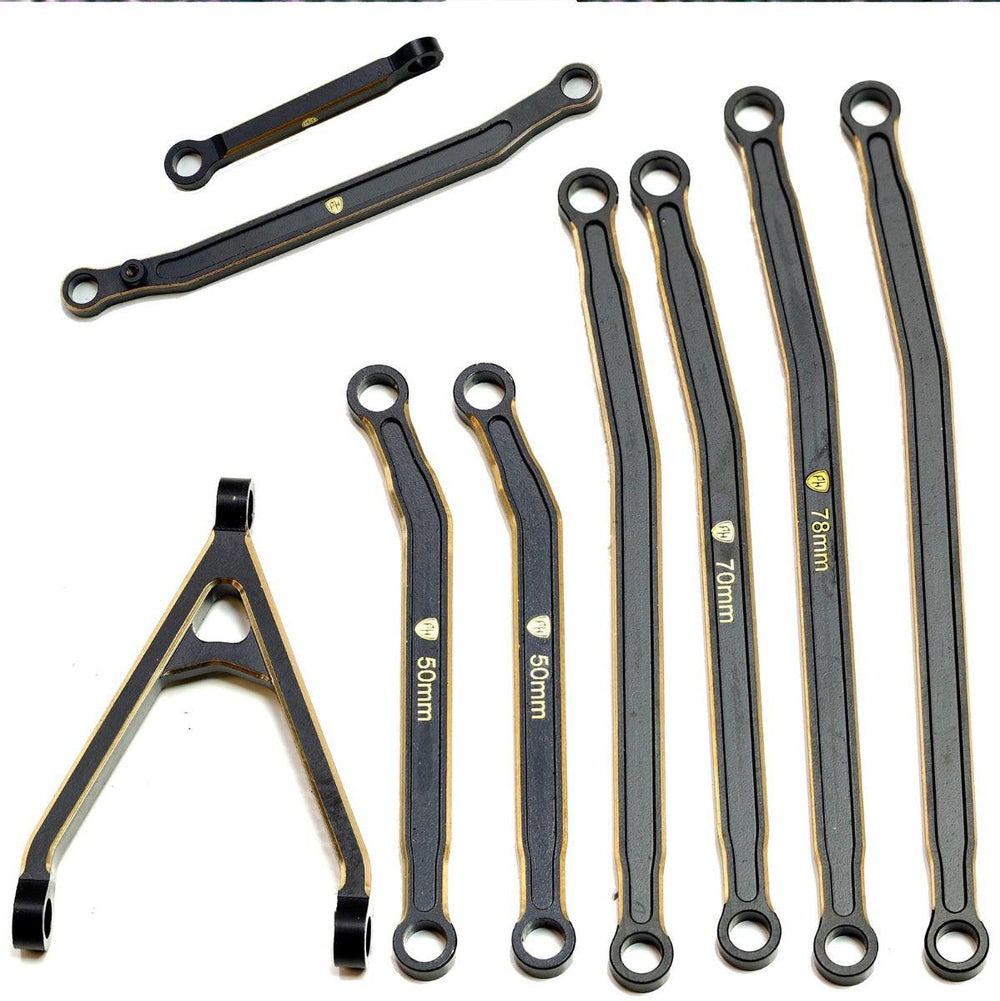 Powerhobby Axial SCX24 Jeep Gladiator Brass High Clearance Chassis Links — SCX24 Parts