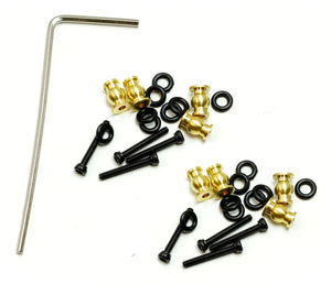 Powerhobby Axial SCX24 Jeep Gladiator Aluminum High Clearance Chassis Links Black