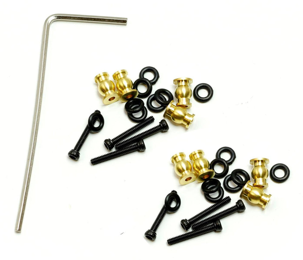 Powerhobby Axial SCX24 Jeep Gladiator Brass High Clearance Chassis Links — SCX24 Parts