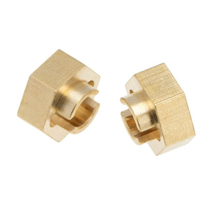 Powerhobby Axial SCX24 Brass 7mm Wheel Hex Hubs Jeep C10 Betty Deadbolt
