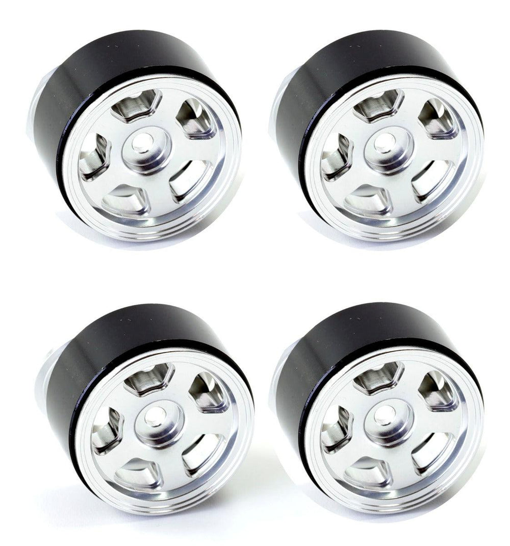 Axial SCX24 Jeep Deadbolt C10 JLU Jeep B-17 1.0" Aluminum Beadlock Wheel Rim