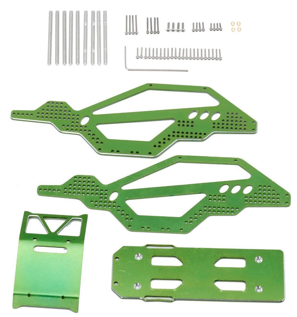 Powerhobby Aluminium Rock Racer Conversion Chassis Kit GREEN Axial 1/24 SCX24