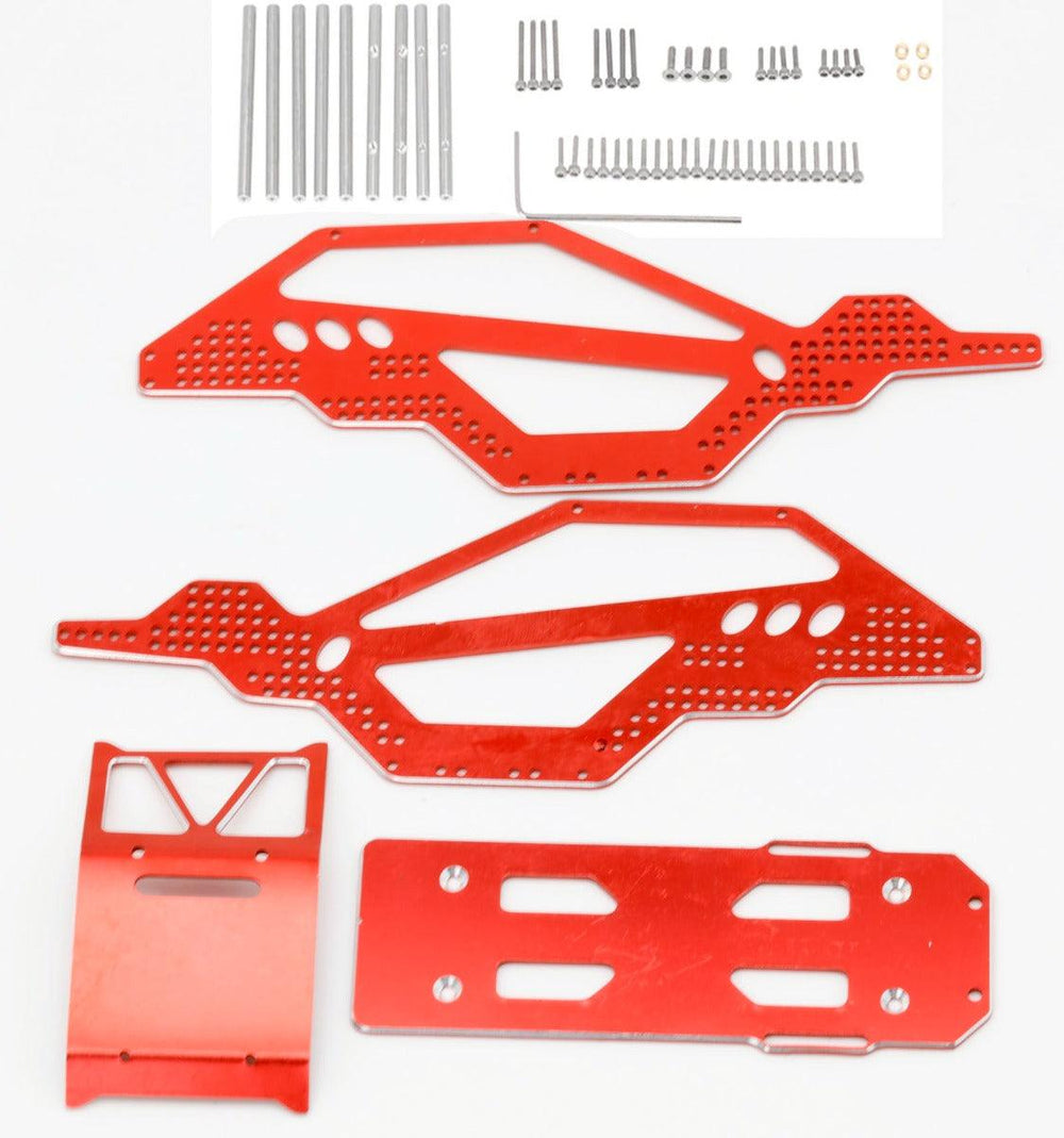 Powerhobby Aluminium Rock Racer Conversion Chassis Kit RED Axial 1/24 SCX24