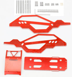 Powerhobby Aluminium Rock Racer Conversion Chassis Kit RED Axial 1/24 SCX24