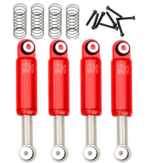 Powerhobby Red Aluminum Internal Spring Air Shocks Axial SCX24 C10 Jeep Betty