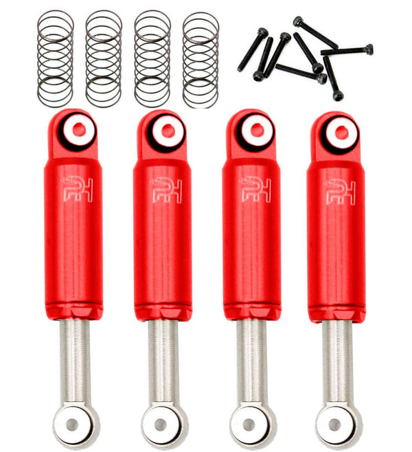 Powerhobby Red Aluminum Internal Spring Air Shocks Axial SCX24 C10 Jeep Betty