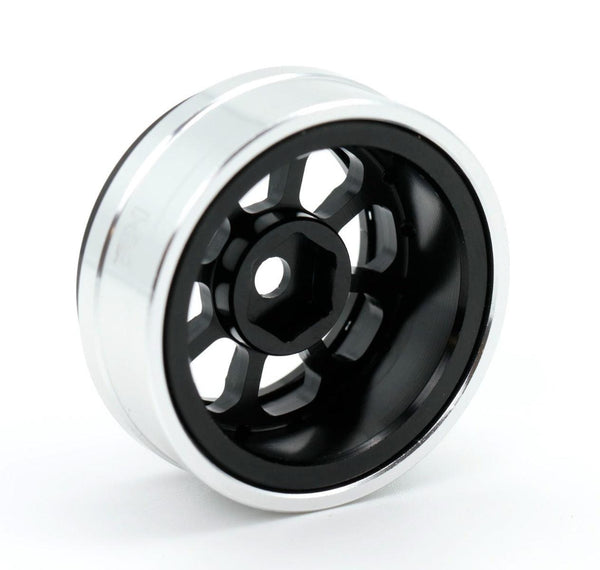 Powerhobby B59 Aluminum Beadlock 1.0” Rock Crawler Wheels Axial SCX24 Black