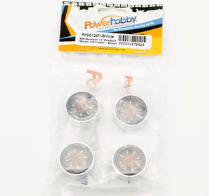 Powerhobby B59 Aluminum Beadlock 1.0” Rock Crawler Wheels Axial SCX24 - Bronze