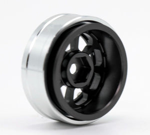 Powerhobby B59 Aluminum Beadlock 1.0” Rock Crawler Wheels Axial SCX24 - Grey