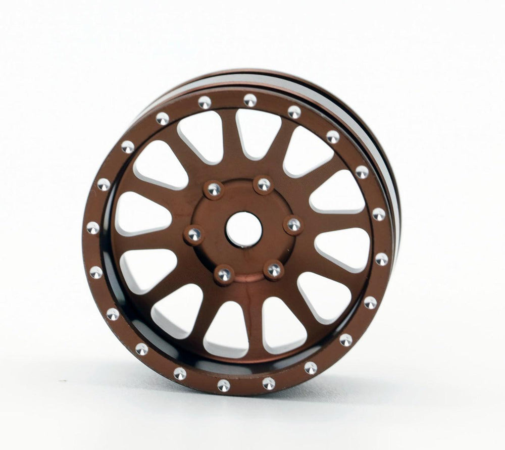 Powerhobby A24 Aluminum 1.0” Rock Crawler Wheels Axial SCX24 - Bronze