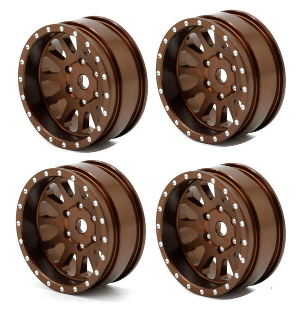 Powerhobby A24 Aluminum 1.0” Rock Crawler Wheels Axial SCX24 - Bronze