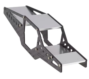 Powerhobby SCX24 Carbon Fiber Aluminum Rock Racer Conversion Chassis Kit Silver