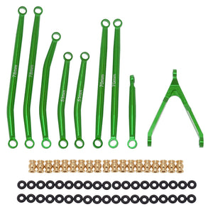 Powerhobby Aluminum SCX24 Betty Deadbolt High Clearance Chassis Links Set Green