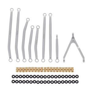 Powerhobby Aluminum SCX24 Betty Deadbolt High Clearance Chassis Links Set Grey