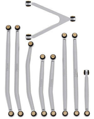 Powerhobby Aluminum SCX24 Betty Deadbolt High Clearance Chassis Links Set Grey