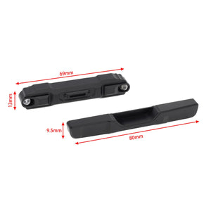 Powerhobby SCX24 Jeep Gladiator Bronco Front Rear Aluminum Bumper with Lights