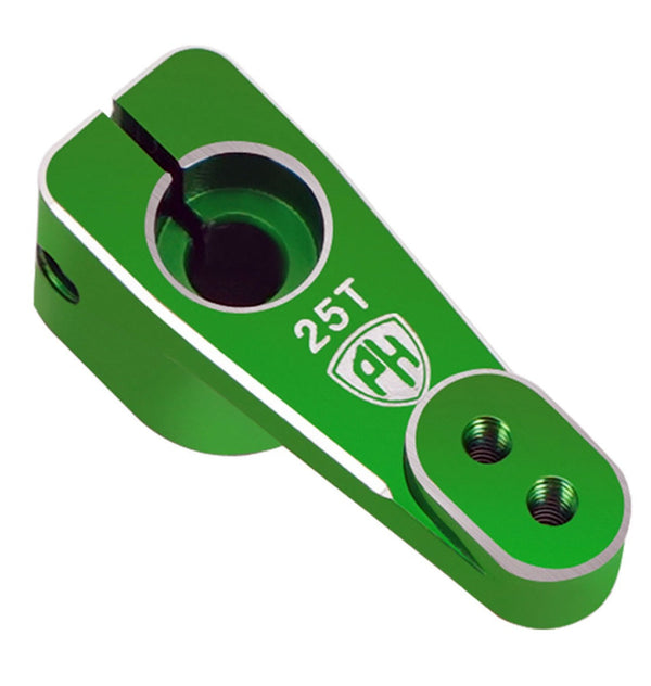 Powerhobby Aluminum Micro Servo Horn 25T Fits 59MG SX107 Reefs 99 Green