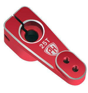 Powerhobby Aluminum Micro Servo Horn 25T Fits 59MG SX107 Reef 99 Red