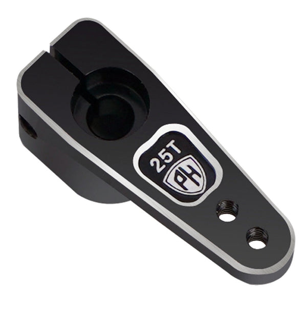 Powerhobby 25T Aluminum Micro Servo Horn Fits 59MG SX107 Reef 99 Black