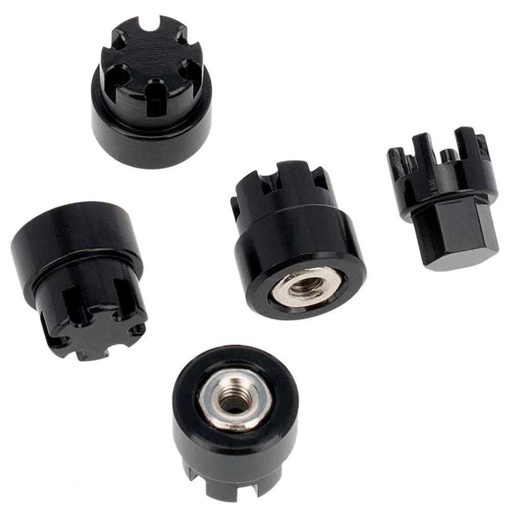 Powerhobby Aluminum M2 Wheel Nuts Cap for 1/24 Axial SCX24 Jeep C10 Bronco Black